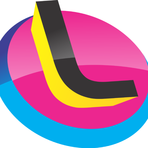 Símbolo colorido da Líder Arts Gráfica